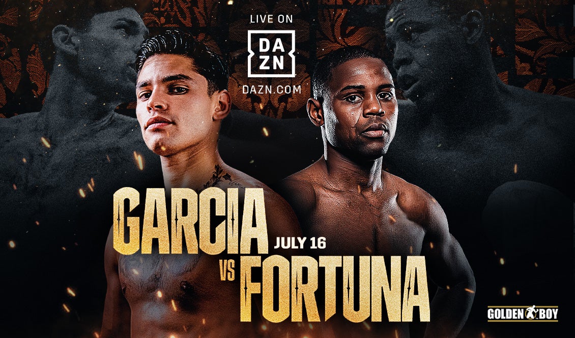 Ryan Garcia vs. Javier Fortuna on July 16 - Live on DAZN - Golden Boy