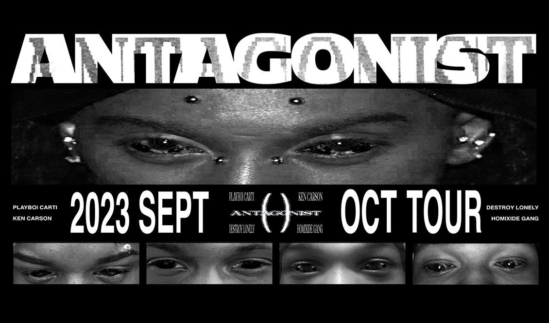 More Info for PLAYBOI CARTI ANNOUNCES GLOBAL ANTAGONIST TOUR KICKING OFF THIS FALL